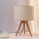 Fidel Solid Wood Tripod Table Lamp