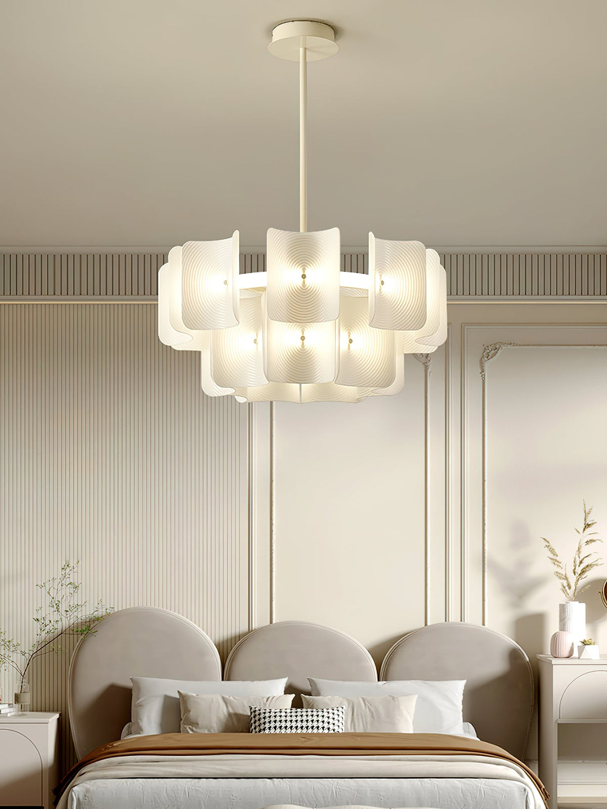 Fingerprint Chandelier – Modern LED Pendant Light for Dining Room, Living Room, and Bedroom