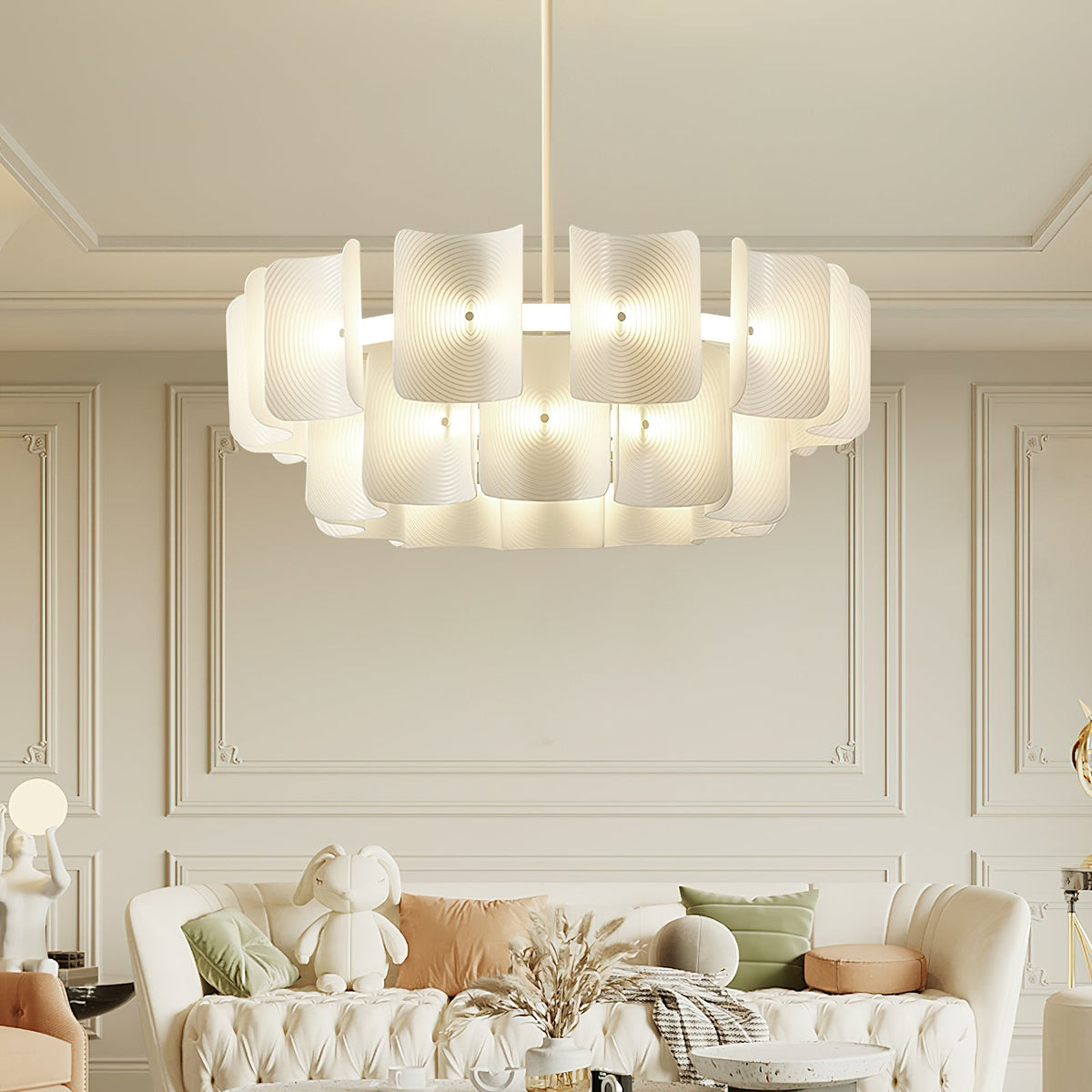 Fingerprint Chandelier – Modern LED Pendant Light for Dining Room, Living Room, and Bedroom