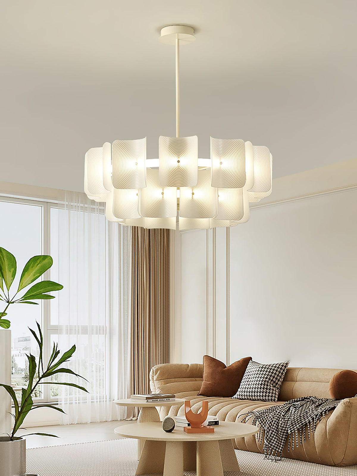 Fingerprint Chandelier – Modern LED Pendant Light for Dining Room, Living Room, and Bedroom