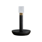 Fire Stick Cordless Wooden Table Lamp with LED