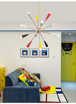 Firework Pop Chandelier – Mid-Century Modern Starburst Pendant Light