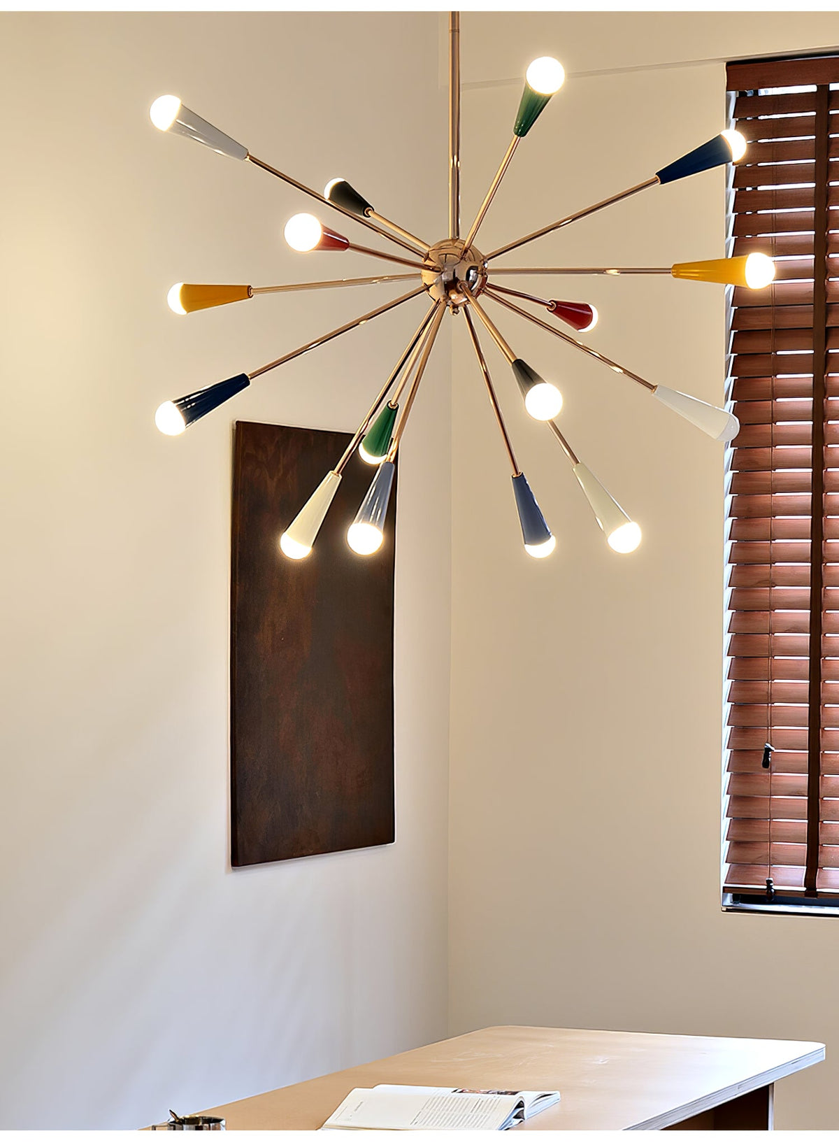 Firework Pop Chandelier – Mid-Century Modern Starburst Pendant Light