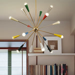 Firework Pop Chandelier – Mid-Century Modern Starburst Pendant Light