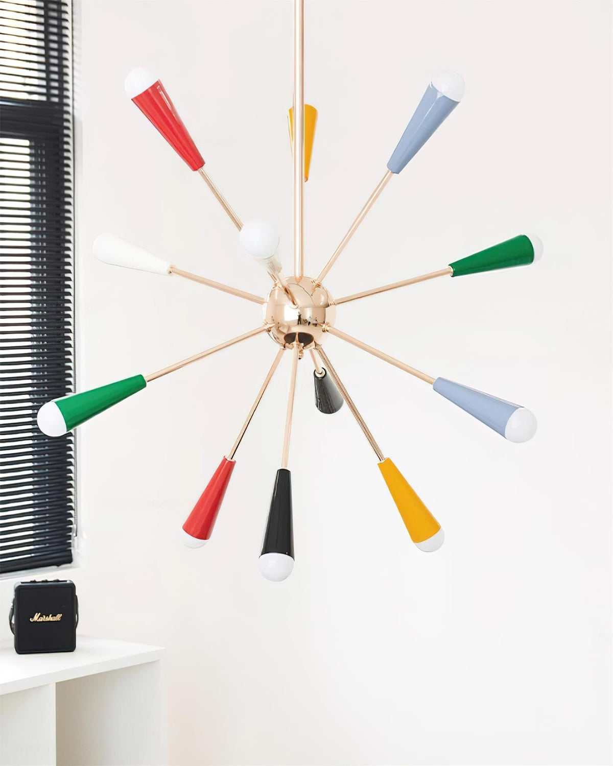 Firework Pop Chandelier – Mid-Century Modern Starburst Pendant Light