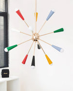 Firework Pop Chandelier – Mid-Century Modern Starburst Pendant Light