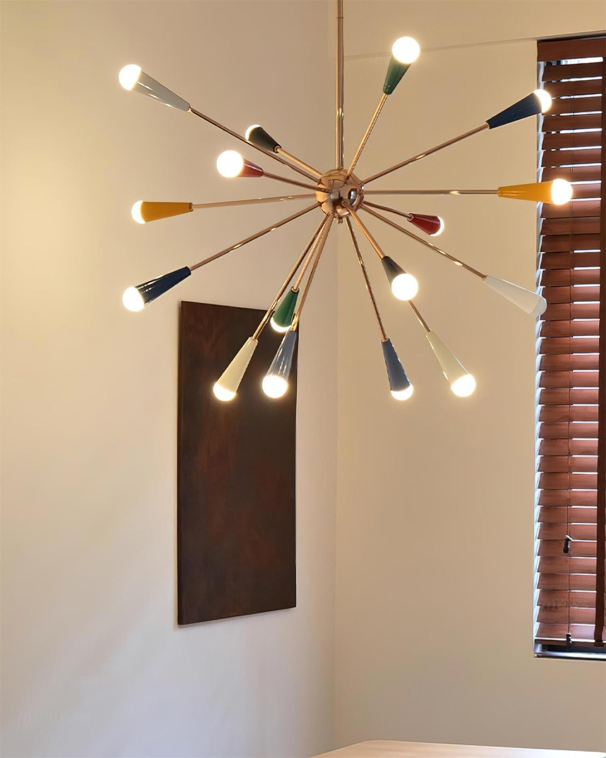 Firework Pop Chandelier – Mid-Century Modern Starburst Pendant Light