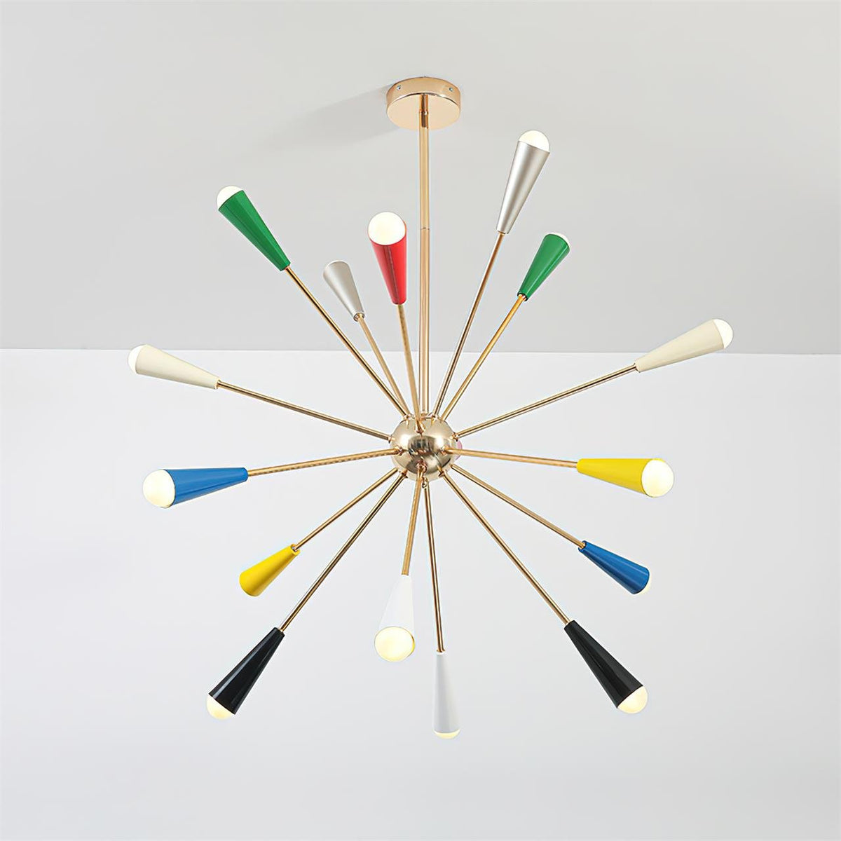 Firework Pop Chandelier – Mid-Century Modern Starburst Pendant Light