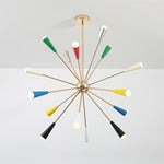Firework Pop Chandelier – Mid-Century Modern Starburst Pendant Light
