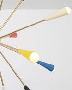 Firework Pop Chandelier – Mid-Century Modern Starburst Pendant Light