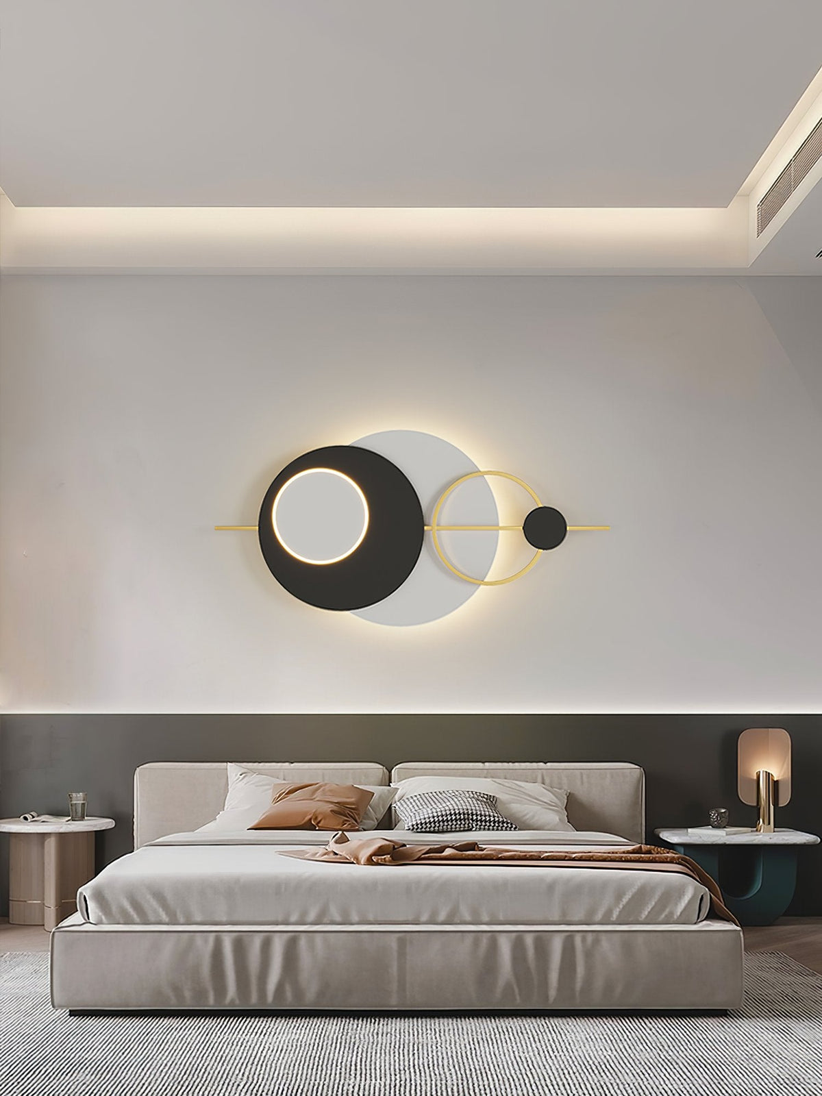 Five Round Wall Lamp