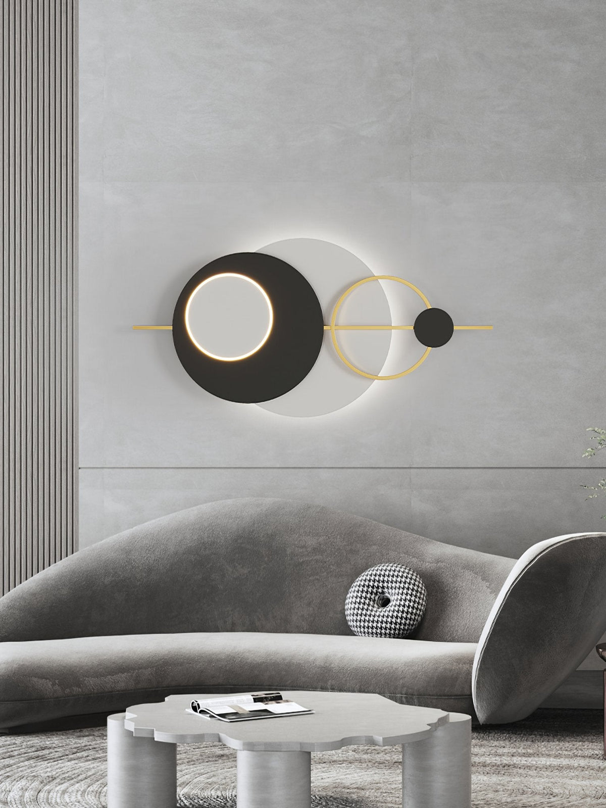 Five Round Wall Lamp
