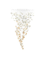 Flamenco Crystal Chandelier – Modern Handblown Glass Pendant Light for Dining Room and Living Room
