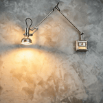 Flex Arm Wall Sconce with Adjustable Metal Shade for Modern Interiors