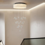 Floating Crystal Flower Ceiling Lamp