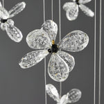Floating Crystal Flower Ceiling Lamp