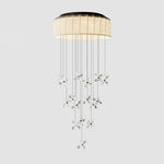 Floating Crystal Flower Ceiling Lamp