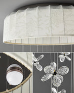 Floating Crystal Flower Ceiling Lamp