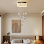 Floating Crystal Flower Ceiling Lamp