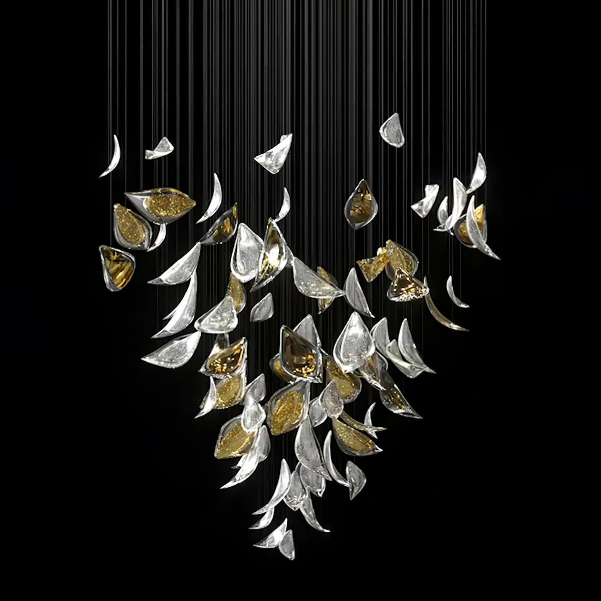 diy-floating-leaves-chandelier