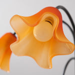 Petalia Blossom Chandelier – Floral Glass Pendant Light for Dining Room and Living Room