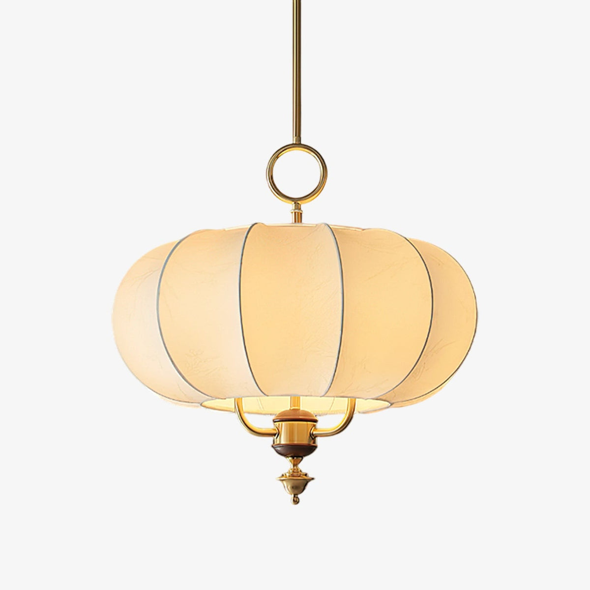 Florabelle Lantern Pendant Light – Modern Designer Ceiling Lamp with Wood Accent