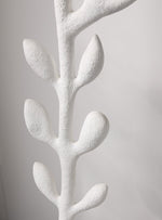Florae Sculptural Floor Lamp – Hand-Textured Matte White, 79" Tall