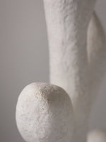 Florae Sculptural Floor Lamp – Hand-Textured Matte White, 79" Tall