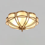 Floral Brass Ceiling Lamp