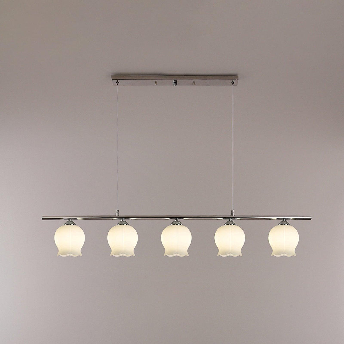 Floral Glass Pendant Light – Modern Designer Chandelier for Dining & Kitchen