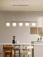 Floral Glass Pendant Light – Modern Designer Chandelier for Dining & Kitchen