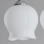 Floral Glass Pendant Light – Modern Designer Chandelier for Dining & Kitchen