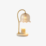 Floral Glass Table Lamp