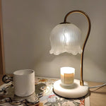 Floral Glass Table Lamp