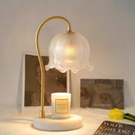 Floral Glass Table Lamp