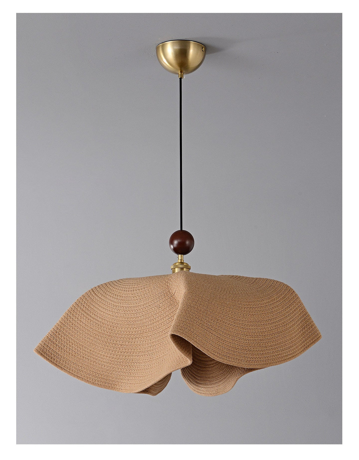 Floral Weave Pendant Light – Designer Woven Fabric Shade for Modern Interiors