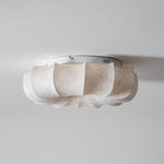 Floralis Ceiling Light – Designer Flush Mount with Fabric Shade