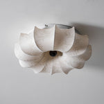 Floralis Ceiling Light – Designer Flush Mount with Fabric Shade