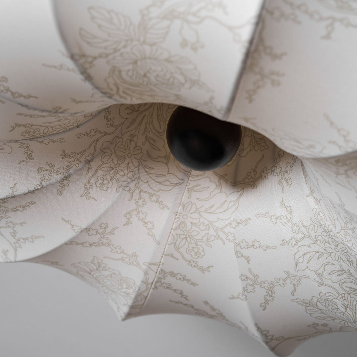 Floralis Ceiling Light – Designer Flush Mount with Fabric Shade