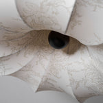Floralis Ceiling Light – Designer Flush Mount with Fabric Shade