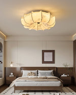 Floralis Ceiling Light – Designer Flush Mount with Fabric Shade