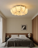 Floralis Ceiling Light – Designer Flush Mount with Fabric Shade