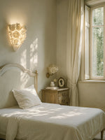 Floranza Ceramic Wall Sconce with Floral Relief – Modern LED Wall Light