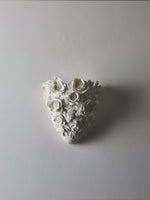 Floranza Ceramic Wall Sconce with Floral Relief – Modern LED Wall Light