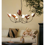 Florea Bloom Chandelier – Modern Glass and Metal Pendant Light for Dining and Living Spaces