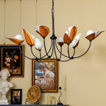 Florea Bloom Chandelier – Modern Glass and Metal Pendant Light for Dining and Living Spaces