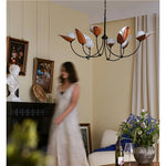 Florea Bloom Chandelier – Modern Glass and Metal Pendant Light for Dining and Living Spaces