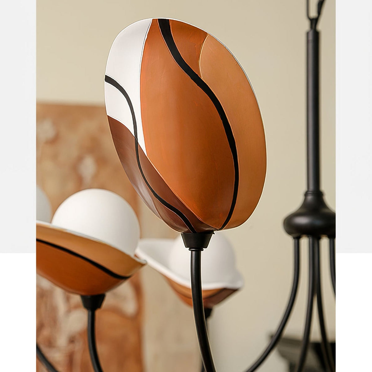 Florea Bloom Chandelier – Modern Glass and Metal Pendant Light for Dining and Living Spaces