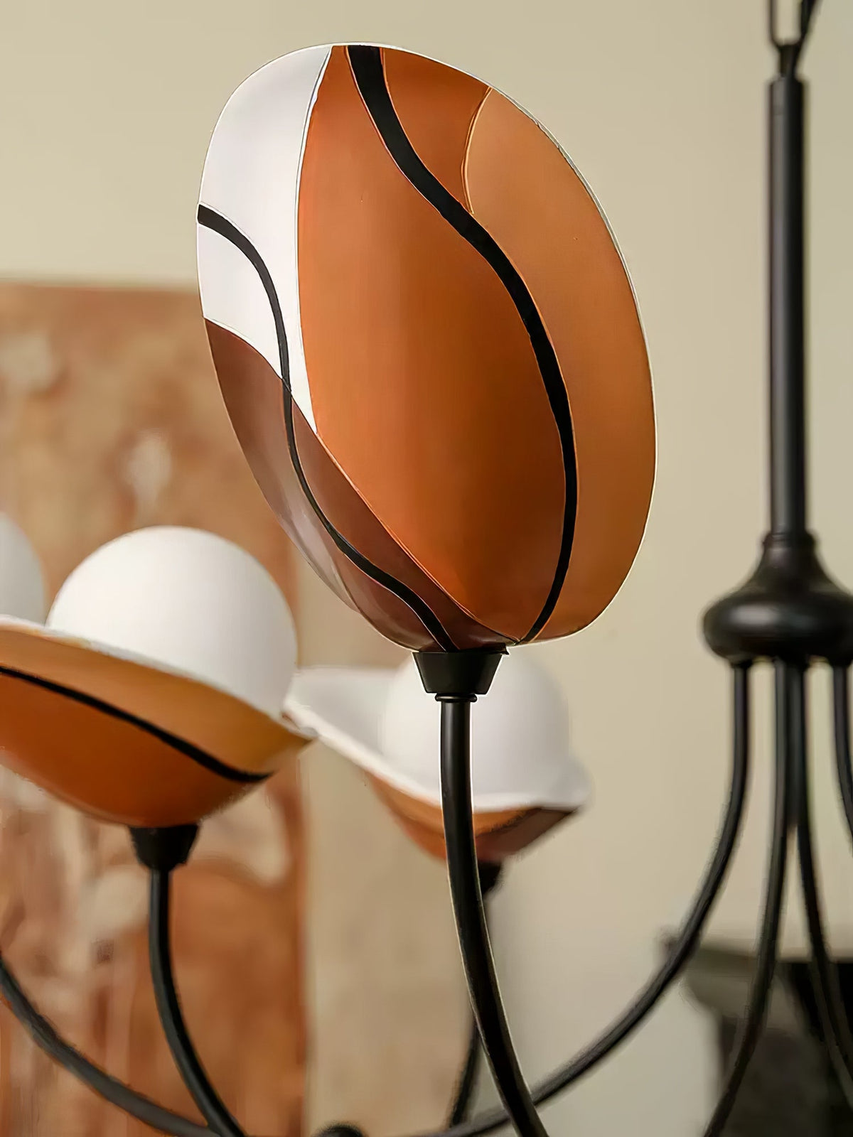 Florea Bloom Chandelier – Modern Glass and Metal Pendant Light for Dining and Living Spaces