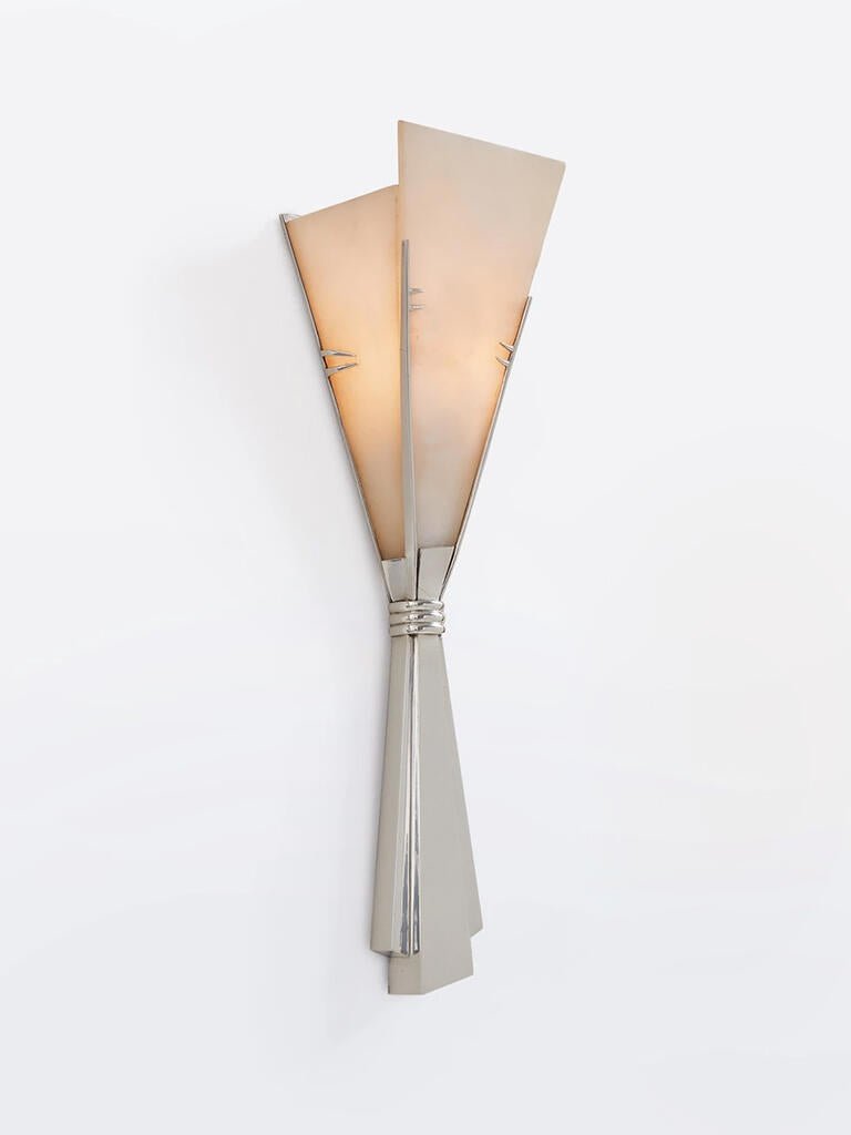 Florent Alabaster Fan Wall Sconce – Sculptural Illumination for Refined Interiors